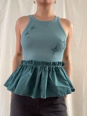 Upcycled Top, Ballet Core, Tutu, Ruffle